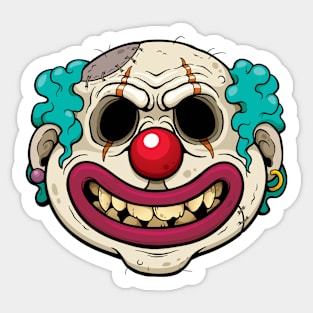 Zombie clown Sticker